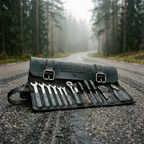 Asgardian Leather Motorcycle Tool Roll