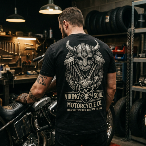 Viking Soul Heavyweight Biker Tee