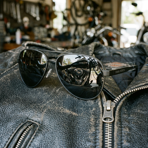 Dark North Polarized Riding Aviators