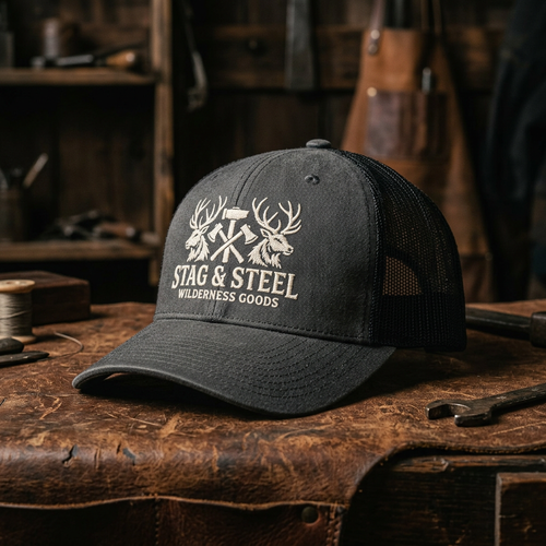Stag & Steel Mesh-Back Trucker Hat