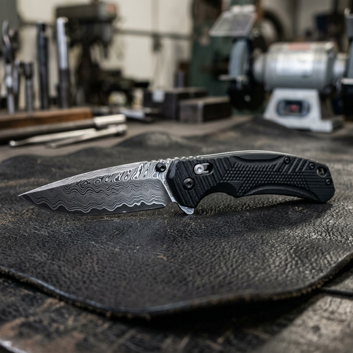 Berserker Damascus Steel Folding Blade