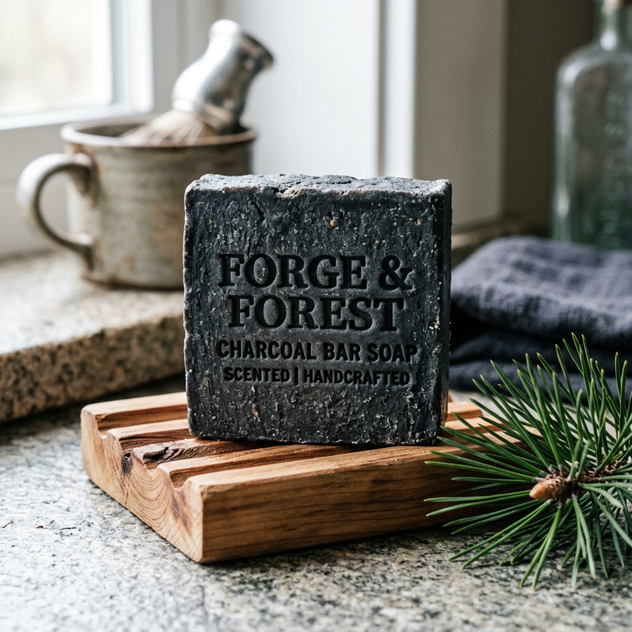 Forge & Forest Activated Charcoal Bar Soap