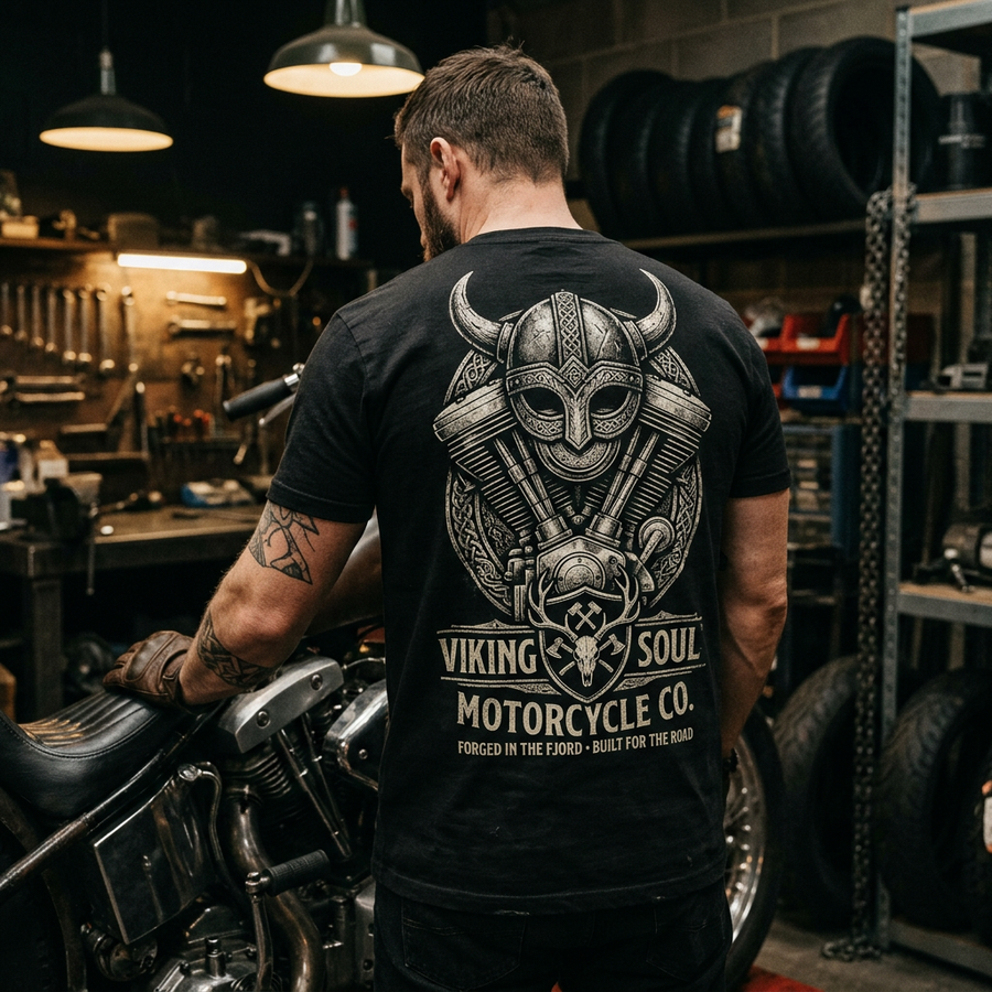 Viking Soul Heavyweight Biker Tee